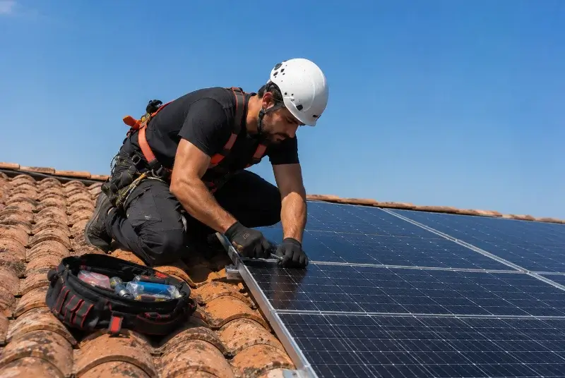 Maintenance et monitoring de panneaux solaires à Saint-Julien-du-Puy
